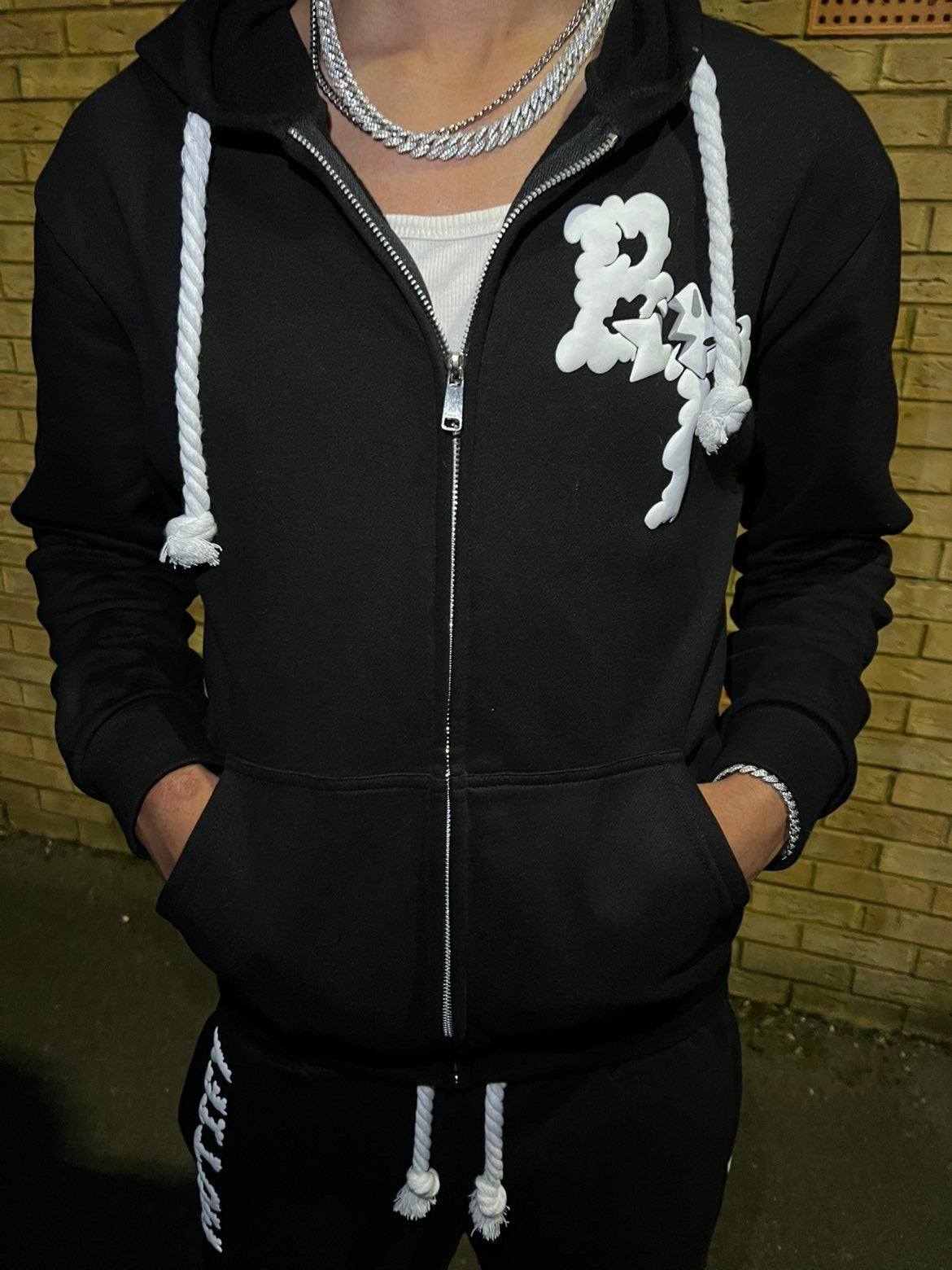 "Broken Promise" ZIP HOODIE (Black)