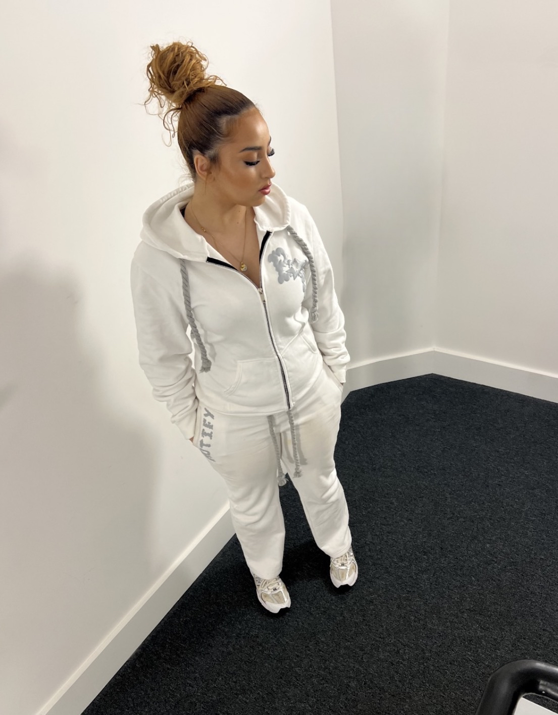 "Broken Promise" TRACKSUIT (White)