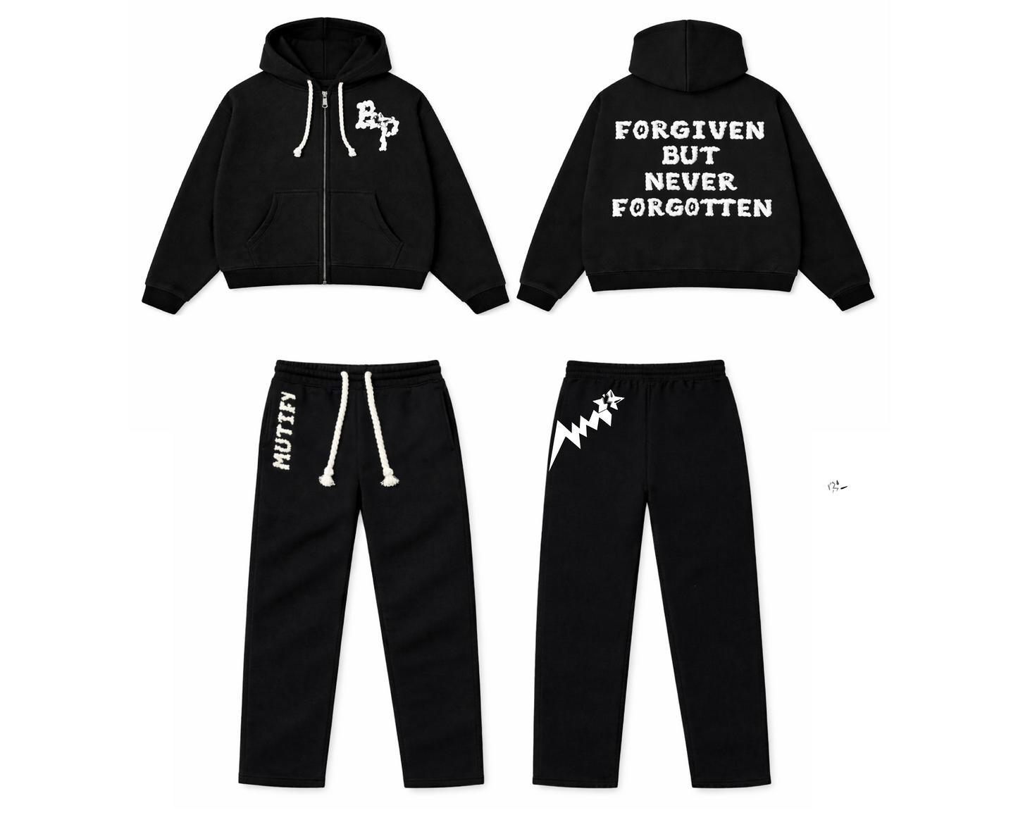 "Broken Promise" TRACKSUIT (Black)