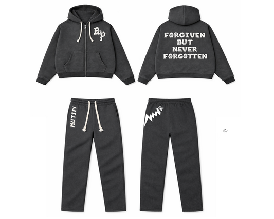 "Broken Promise" TRACKSUIT (Grey)
