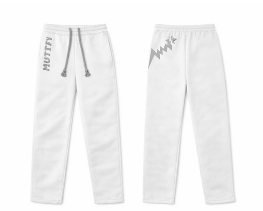 "Broken Promise" JOGGERS (White)